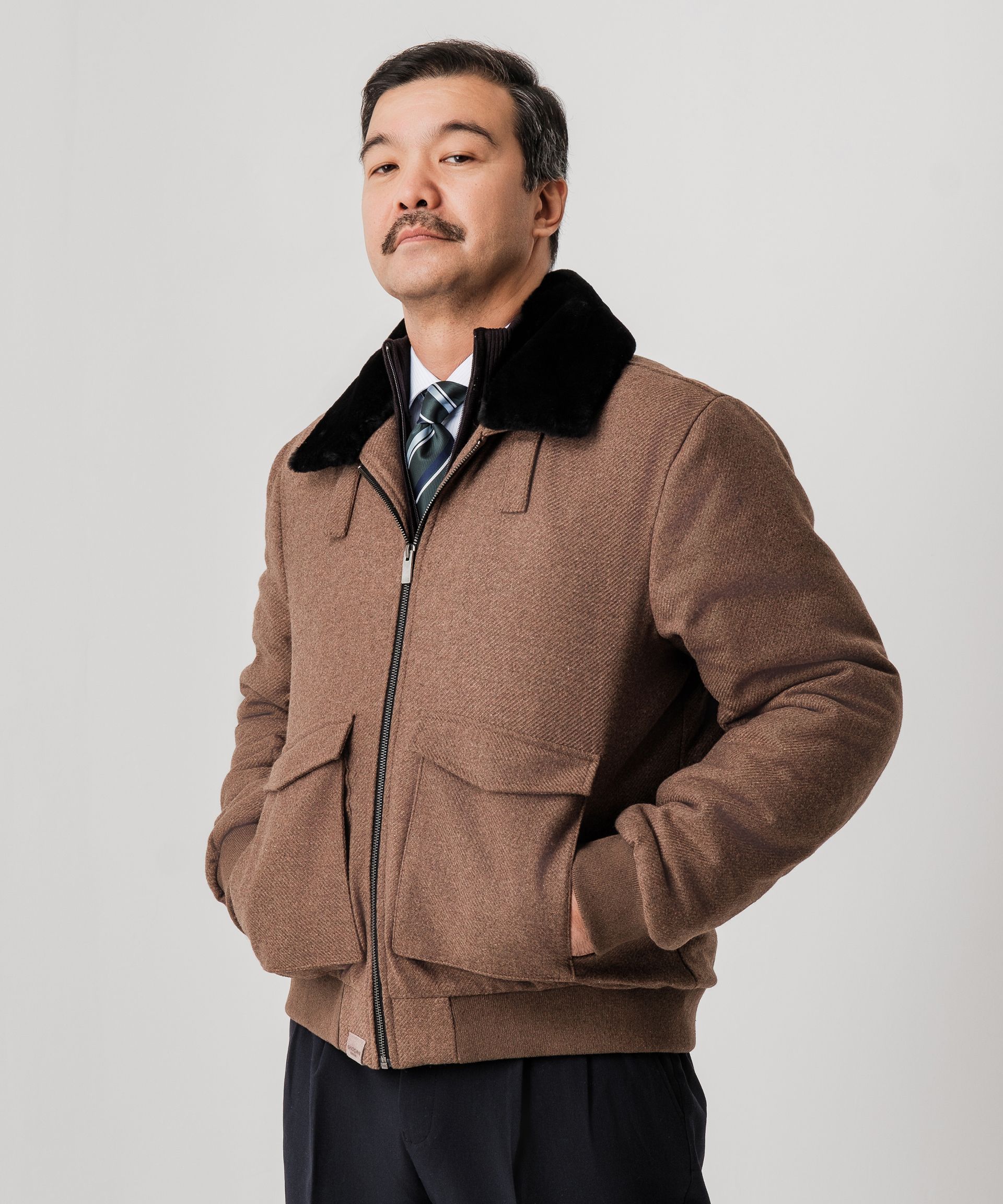 Утепленная куртка "Шоколадный шик"