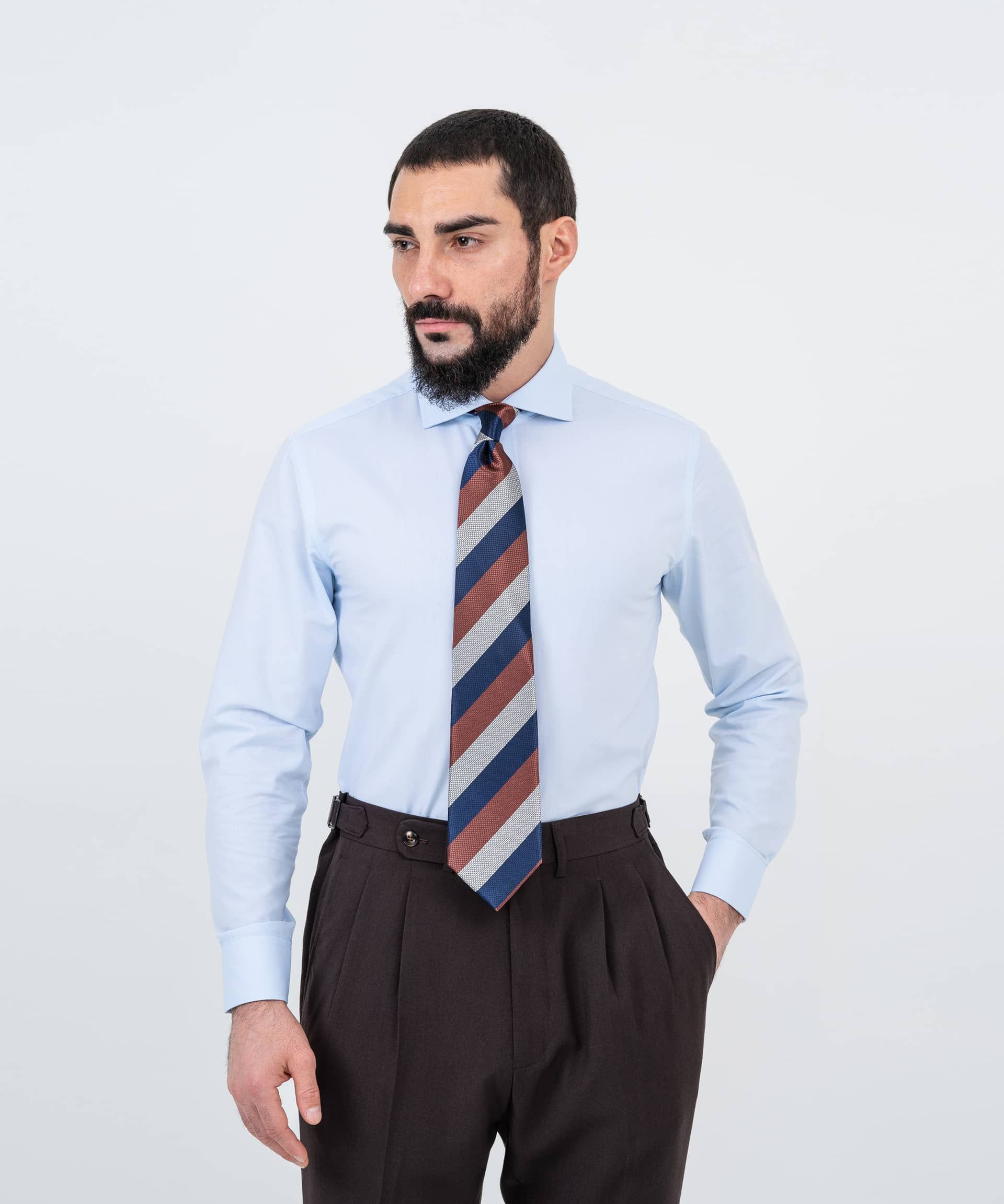 Сорочка небесного оттенка