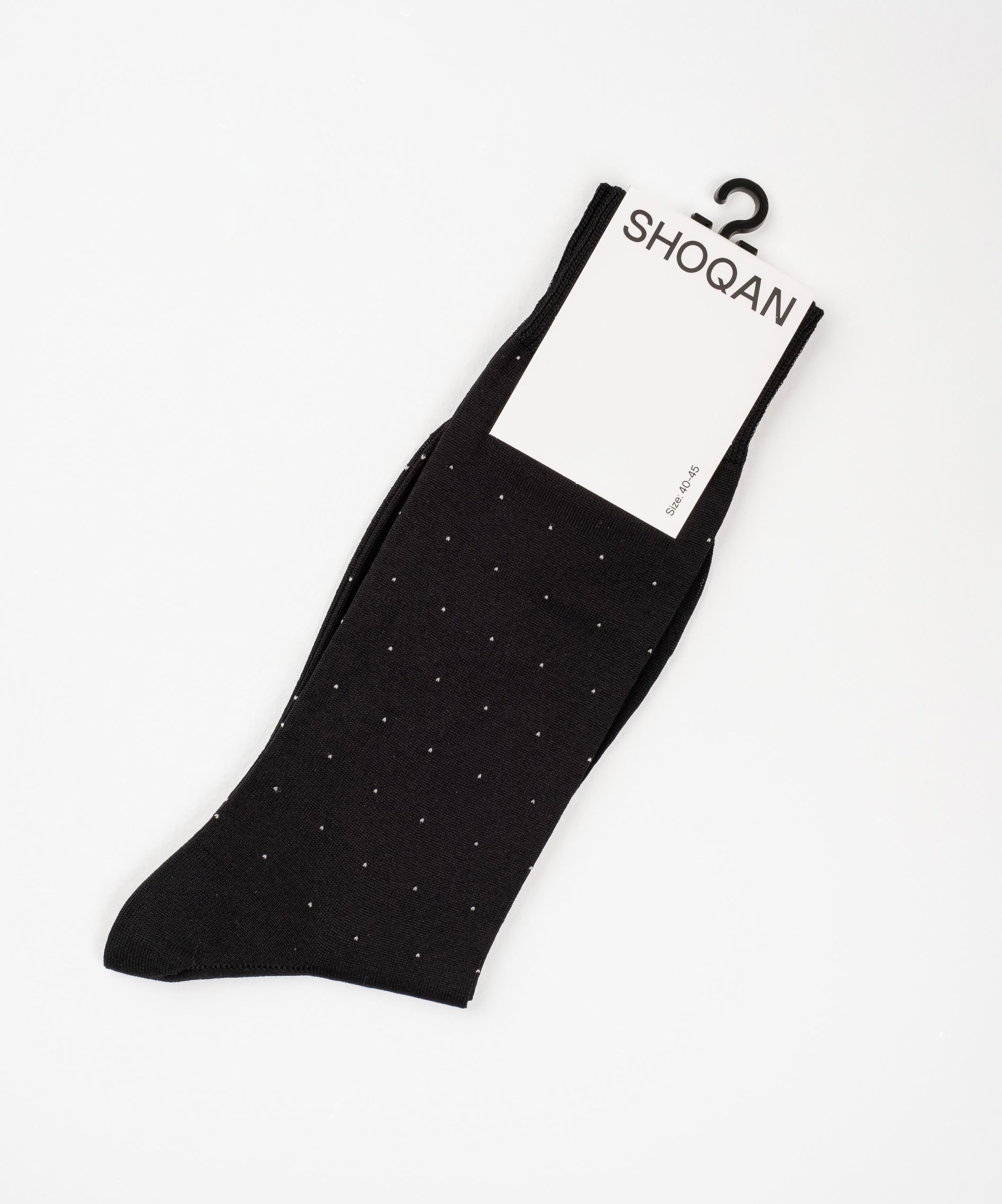 Носки из хлопка в белую крапинку