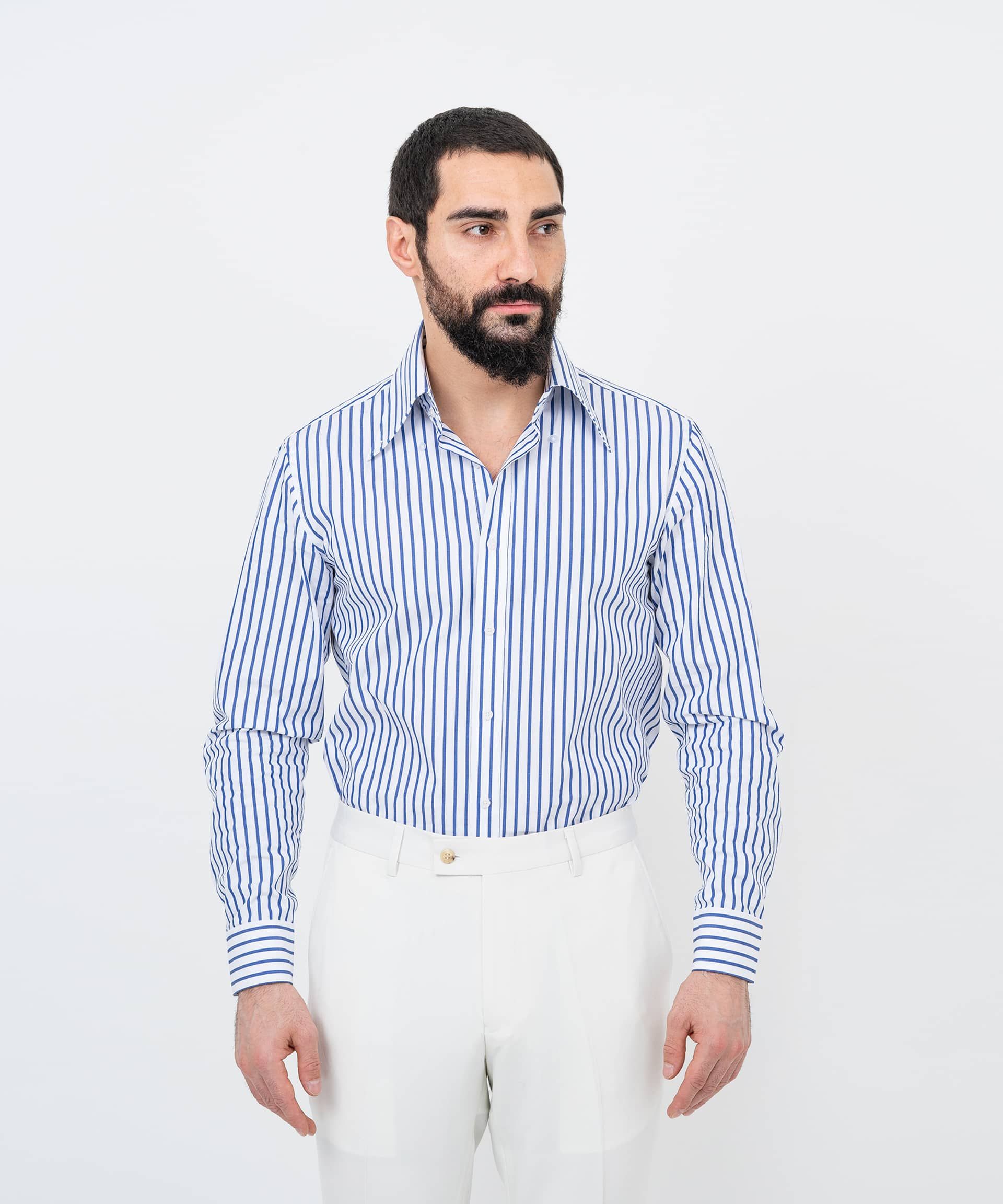 Сорочка в широкую полоску