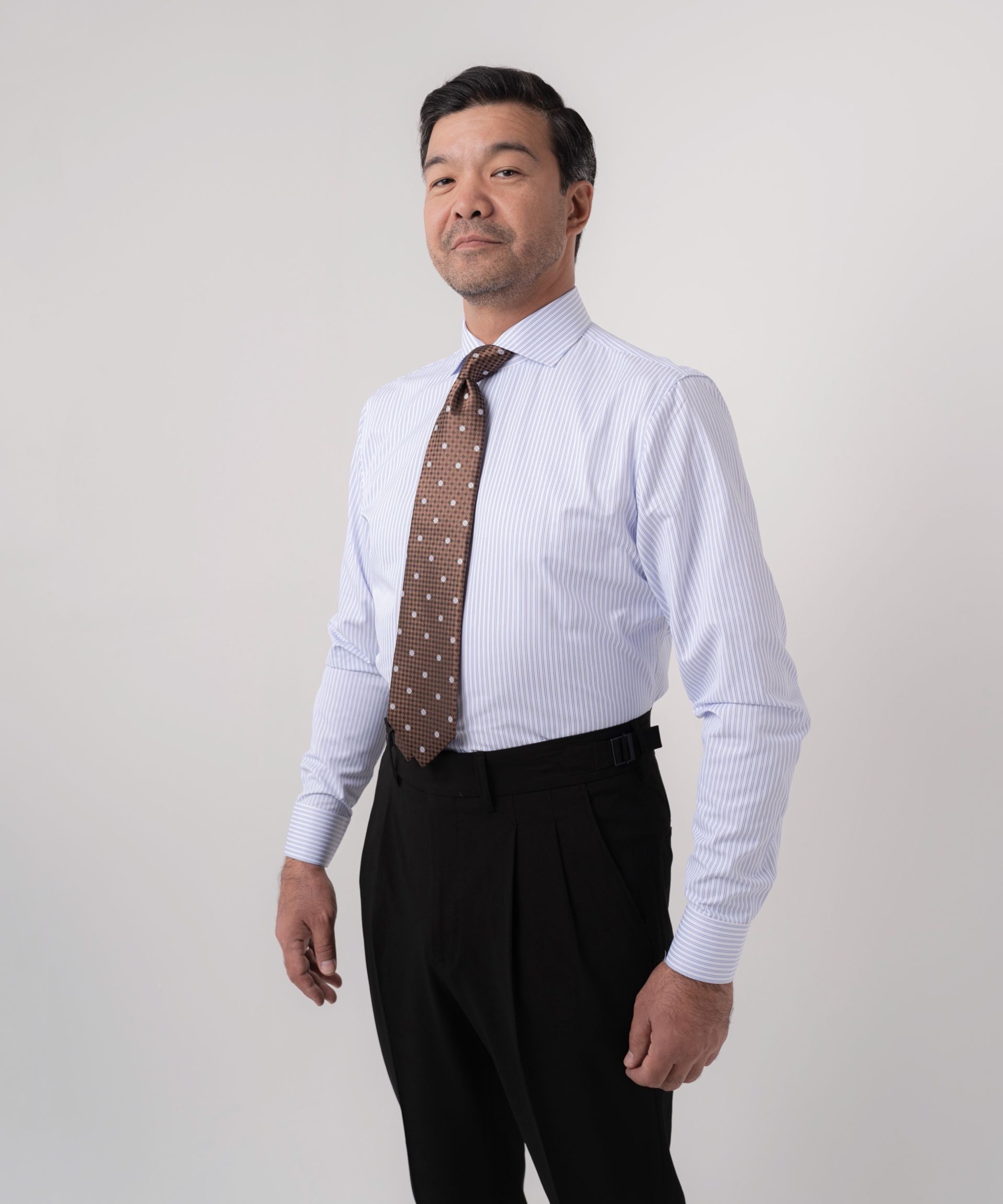 Сорочка в голубую полоску