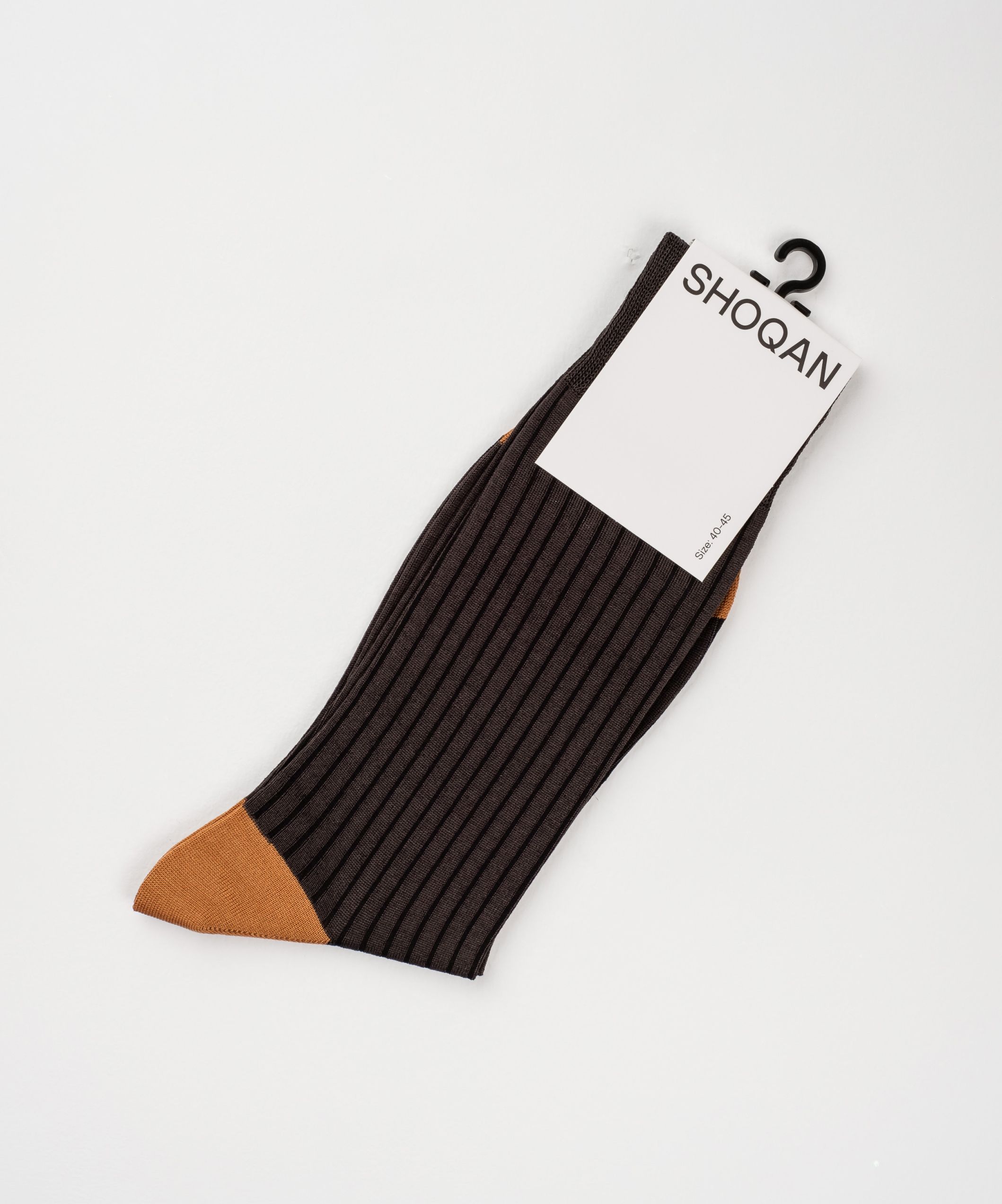 Носки черные с горчичным носком